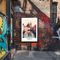 Amiens Cathedral Scenic European Poster PosterGoat