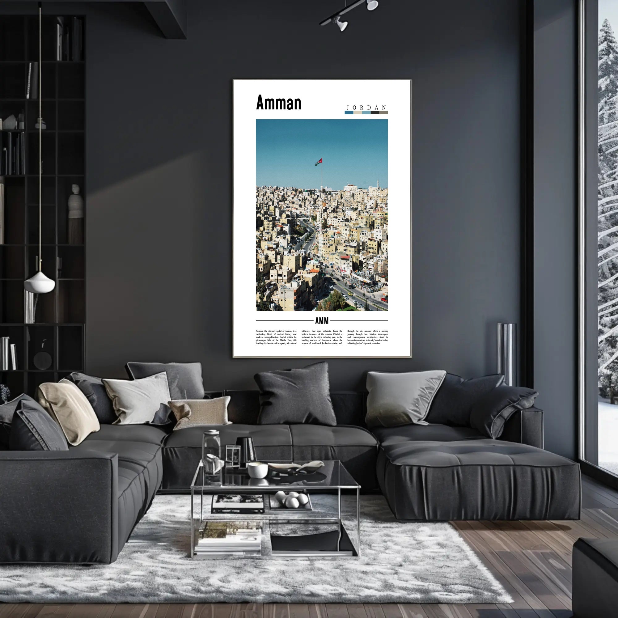 Amman Cityscape: Blend of Old and New Urban or Cityscape Poster PosterGoat