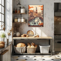 Amsterdam Canal Serene Autumn Travel Poster PosterGoat