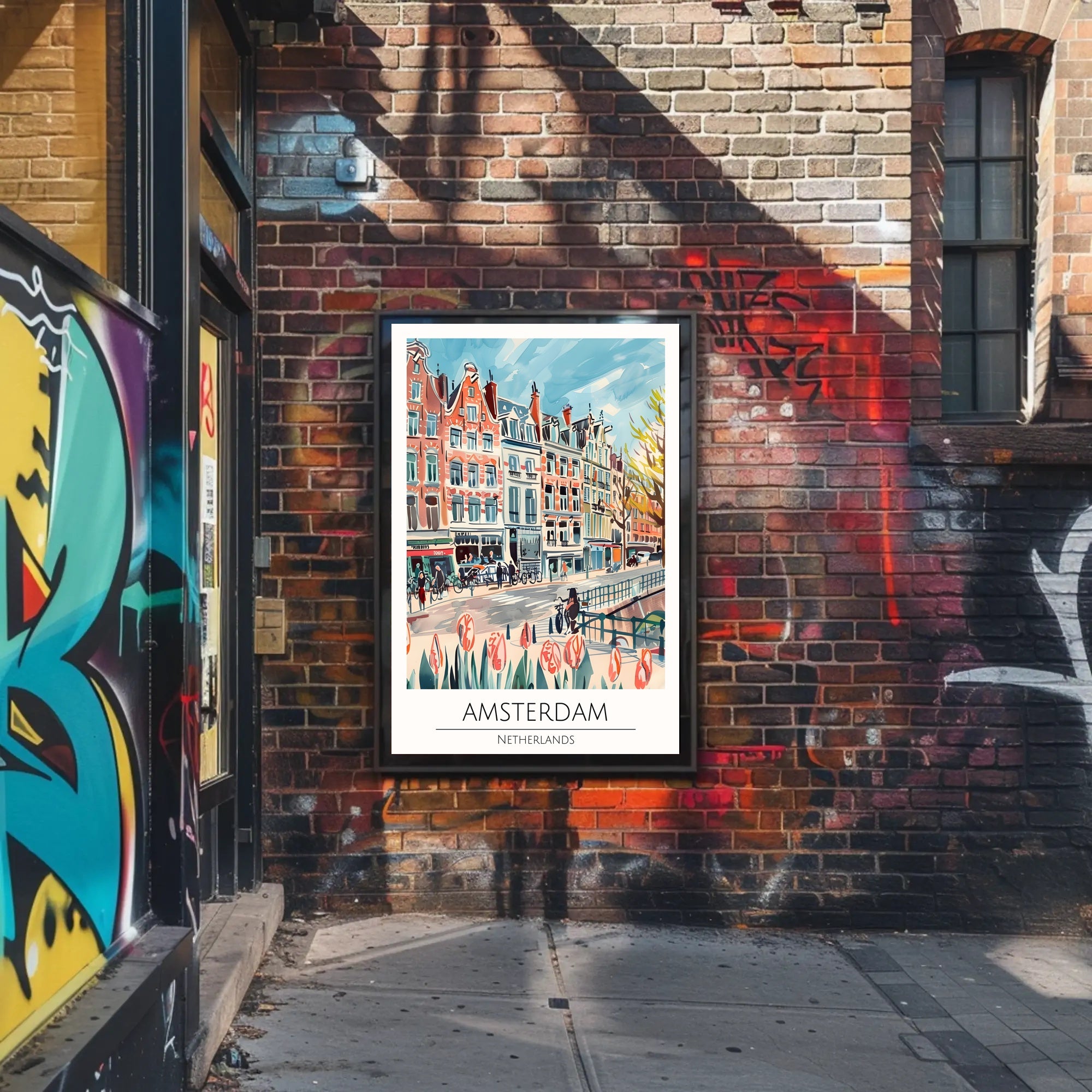 Amsterdam Cityscape Poster PosterGoat