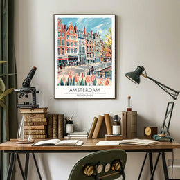 Amsterdam Cityscape Poster PosterGoat
