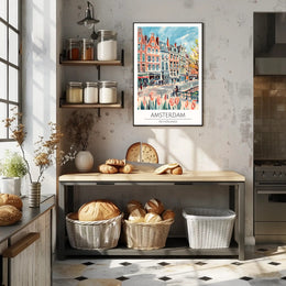 Amsterdam Cityscape Poster PosterGoat