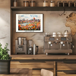 Amsterdam Flower Market Vibrance Urban or Cityscape Poster PosterGoat