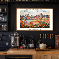 Amsterdam Flower Market Vibrance Urban or Cityscape Poster PosterGoat