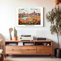 Amsterdam Flower Market Vibrance Urban or Cityscape Poster PosterGoat