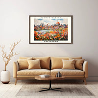 Amsterdam Flower Market Vibrance Urban or Cityscape Poster PosterGoat