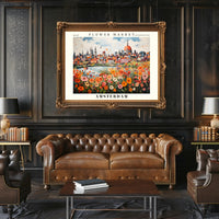 Amsterdam Flower Market Vibrance Urban or Cityscape Poster PosterGoat