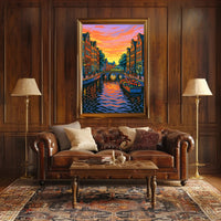 Amsterdam at Sunset Poster PosterGoat