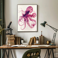 Anatomical Octopus Illustration in Artistic Animal Poster PosterGoat