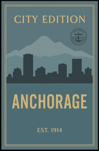 Anchorage City Edition Poster PosterGoat