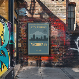 Anchorage City Edition Poster PosterGoat