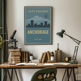 Anchorage City Edition Poster PosterGoat