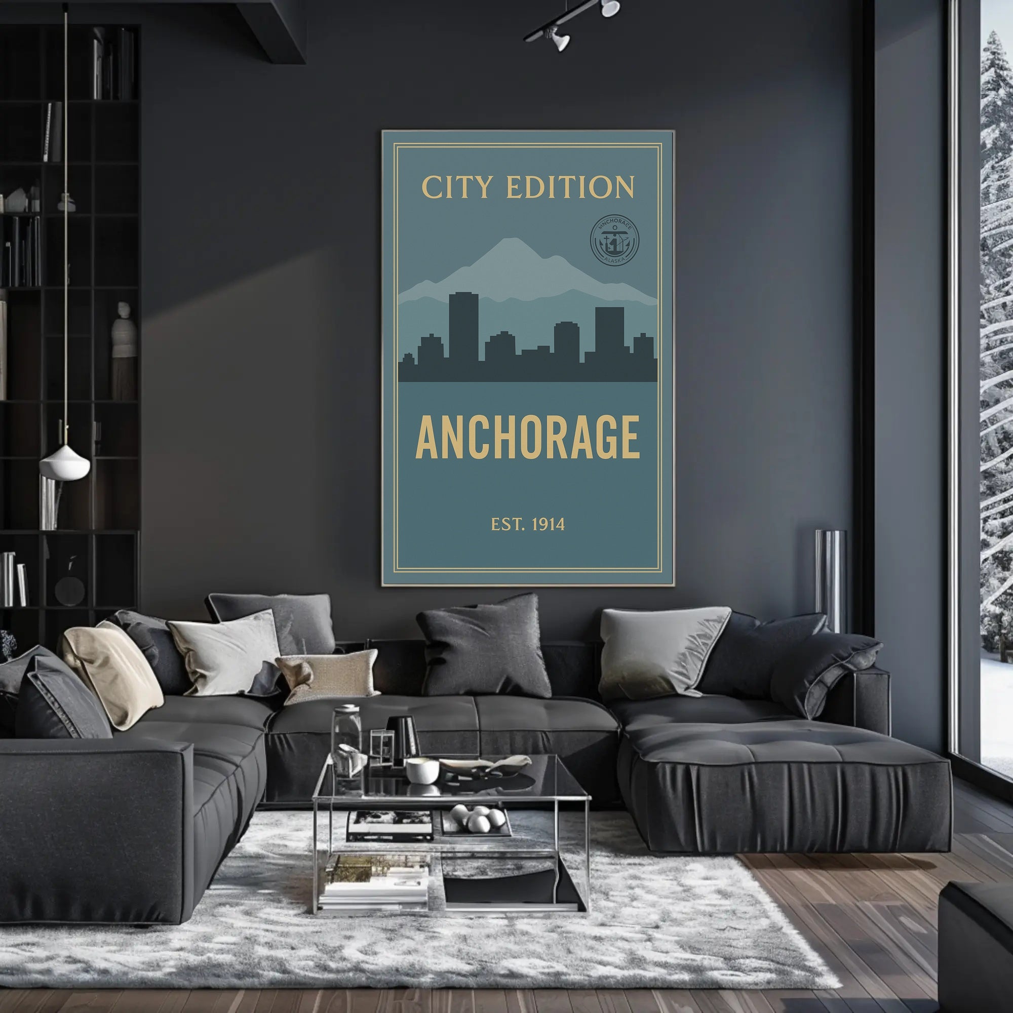 Anchorage City Edition Poster PosterGoat