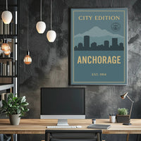 Anchorage City Edition Poster PosterGoat