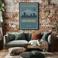 Anchorage City Edition Poster PosterGoat