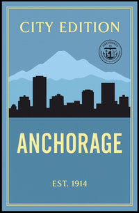 Anchorage City Edition Poster PosterGoat