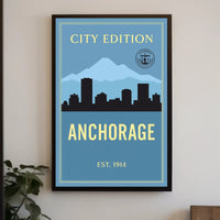 Anchorage City Edition Poster PosterGoat