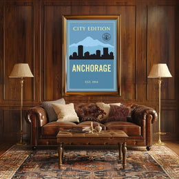 Anchorage City Edition Poster PosterGoat