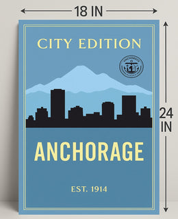 Anchorage City Edition Poster PosterGoat