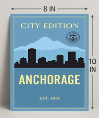 Anchorage City Edition Poster PosterGoat