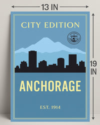 Anchorage City Edition Poster PosterGoat
