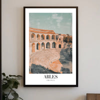 Ancient Arles Amphitheater Illustration Historical or Presidential Poster PosterGoat
