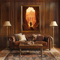 Ancient City Adventure Awaits Fantasy or Mythology Poster PosterGoat