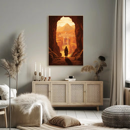 Ancient City Adventure Awaits Fantasy or Mythology Poster PosterGoat