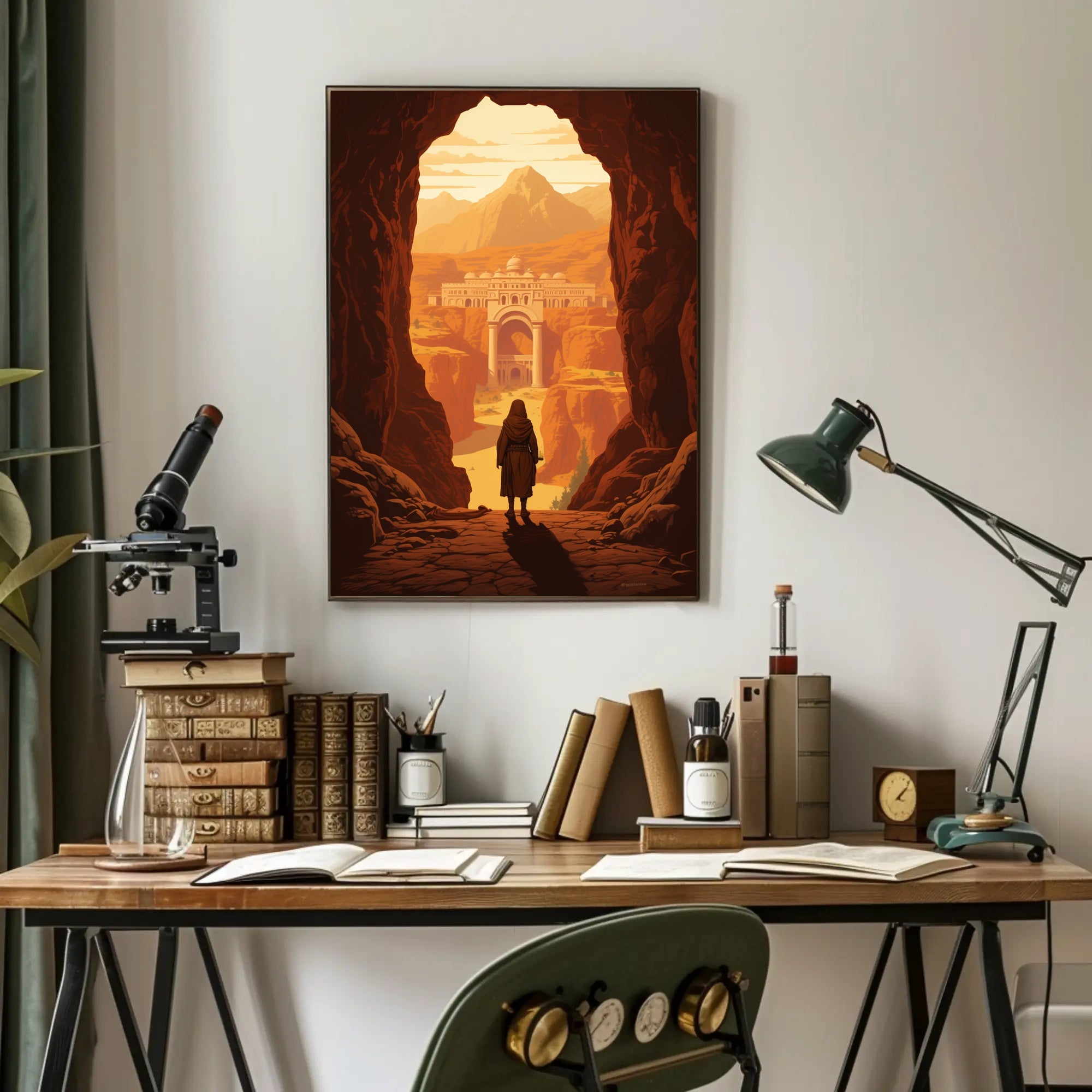 Ancient City Adventure Awaits Fantasy or Mythology Poster PosterGoat