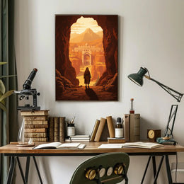 Ancient City Adventure Awaits Fantasy or Mythology Poster PosterGoat