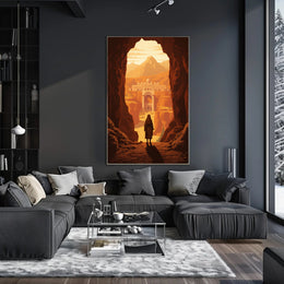 Ancient City Adventure Awaits Fantasy or Mythology Poster PosterGoat