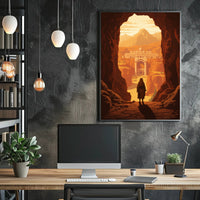 Ancient City Adventure Awaits Fantasy or Mythology Poster PosterGoat