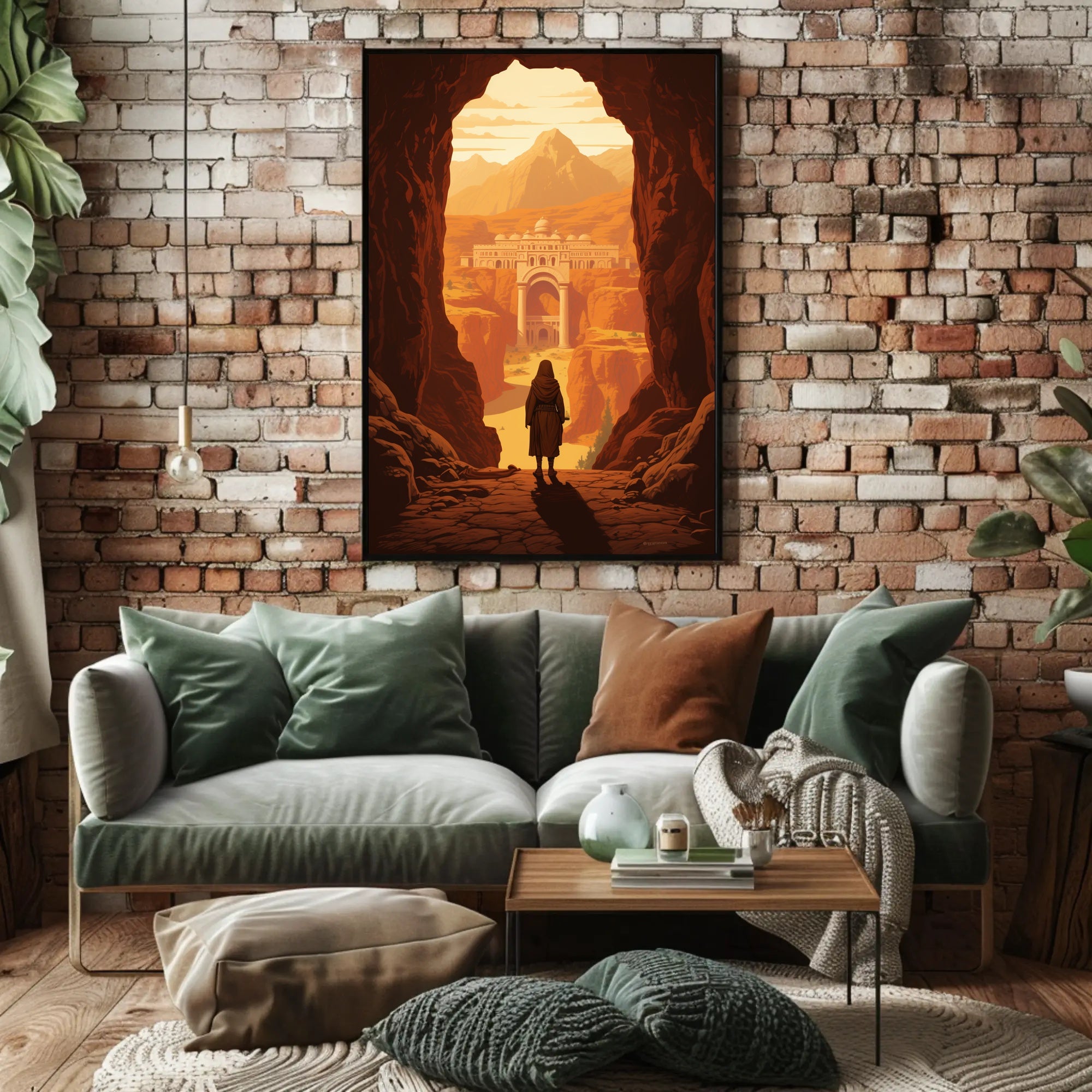 Ancient City Adventure Awaits Fantasy or Mythology Poster PosterGoat