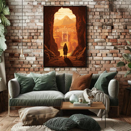 Ancient City Adventure Awaits Fantasy or Mythology Poster PosterGoat
