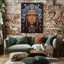 Ancient Cosmic Vibrance Abstract Art Poster PosterGoat