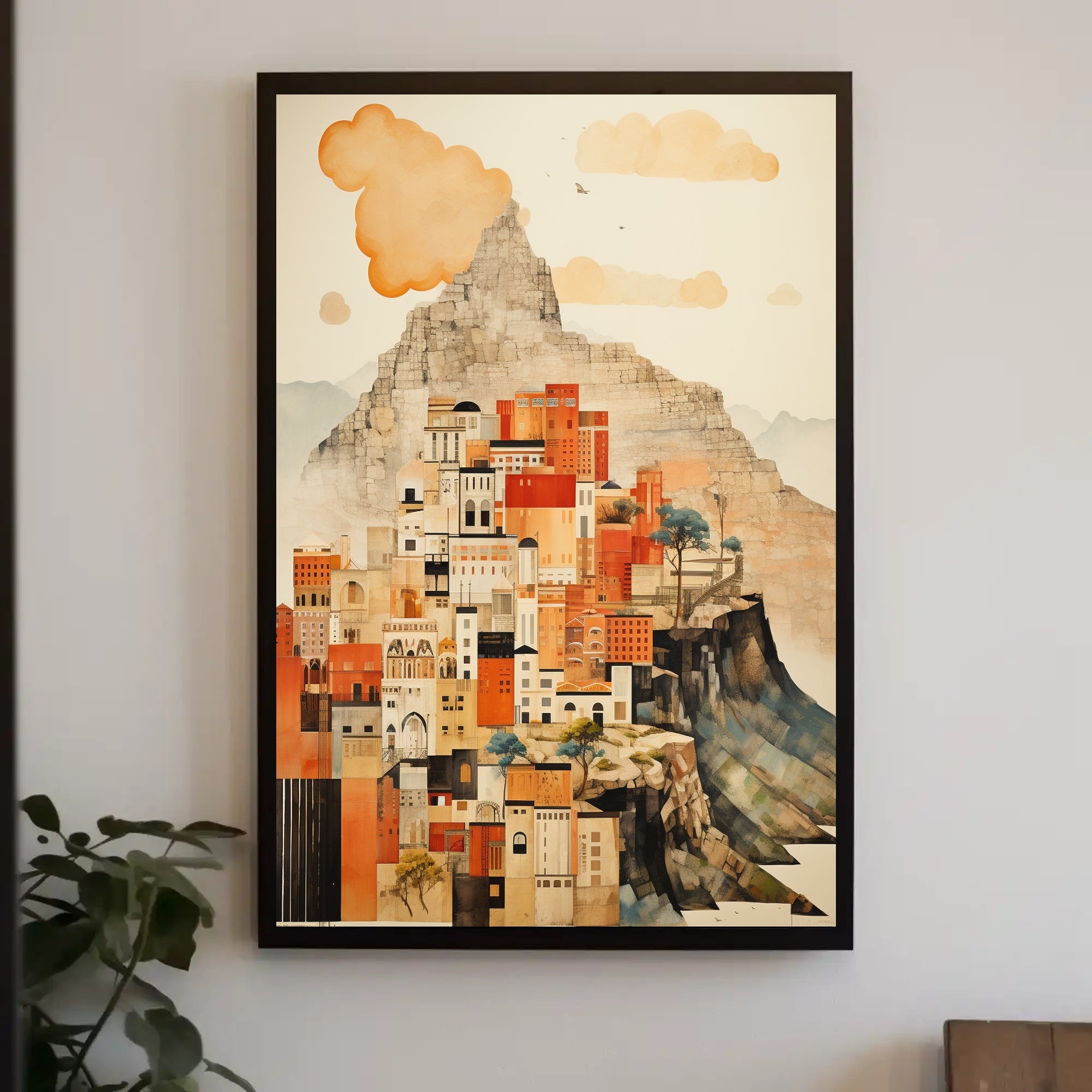 Ancient Cultural Harmony Scenic Artistic Poster PosterGoat