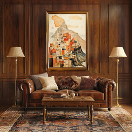 Ancient Cultural Harmony Scenic Artistic Poster PosterGoat