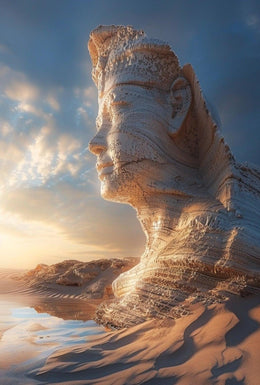 Ancient Desert Sculpture Art - Abstract, Artistic, or Pop Culture Poster PosterGoat