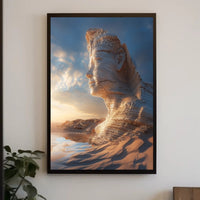 Ancient Desert Sculpture Art - Abstract, Artistic, or Pop Culture Poster PosterGoat