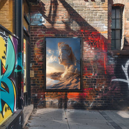 Ancient Desert Sculpture Art - Abstract, Artistic, or Pop Culture Poster PosterGoat