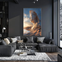 Ancient Desert Sculpture Art - Abstract, Artistic, or Pop Culture Poster PosterGoat