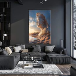 Ancient Desert Sculpture Art - Abstract, Artistic, or Pop Culture Poster PosterGoat