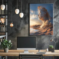 Ancient Desert Sculpture Art - Abstract, Artistic, or Pop Culture Poster PosterGoat