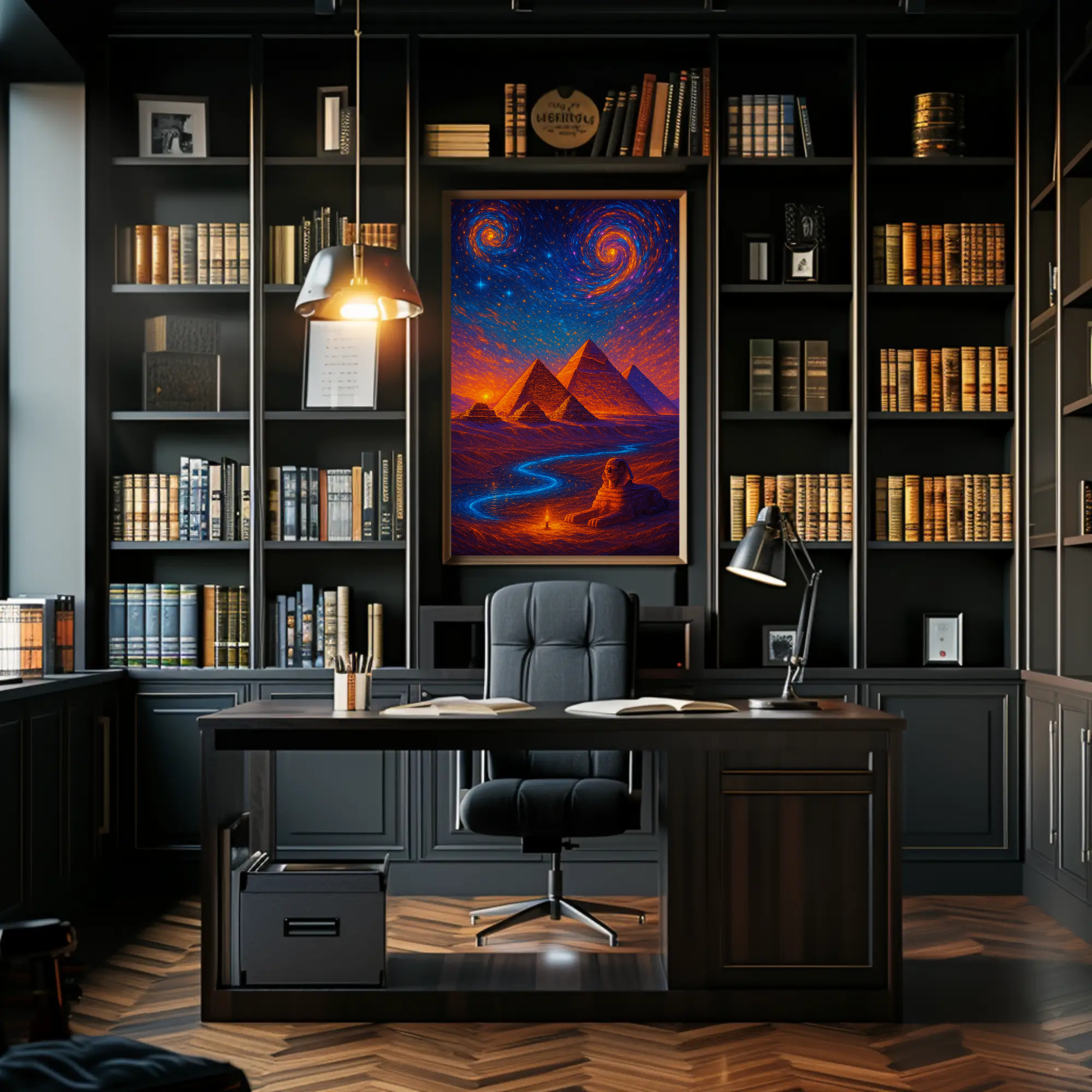 Ancient Egypt Cosmic Dreamscape Cultural or Heritage Poster PosterGoat