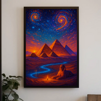 Ancient Egypt Cosmic Dreamscape Cultural or Heritage Poster PosterGoat