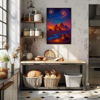 Ancient Egypt Cosmic Dreamscape Cultural or Heritage Poster PosterGoat