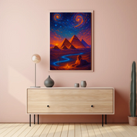 Ancient Egypt Cosmic Dreamscape Cultural or Heritage Poster PosterGoat
