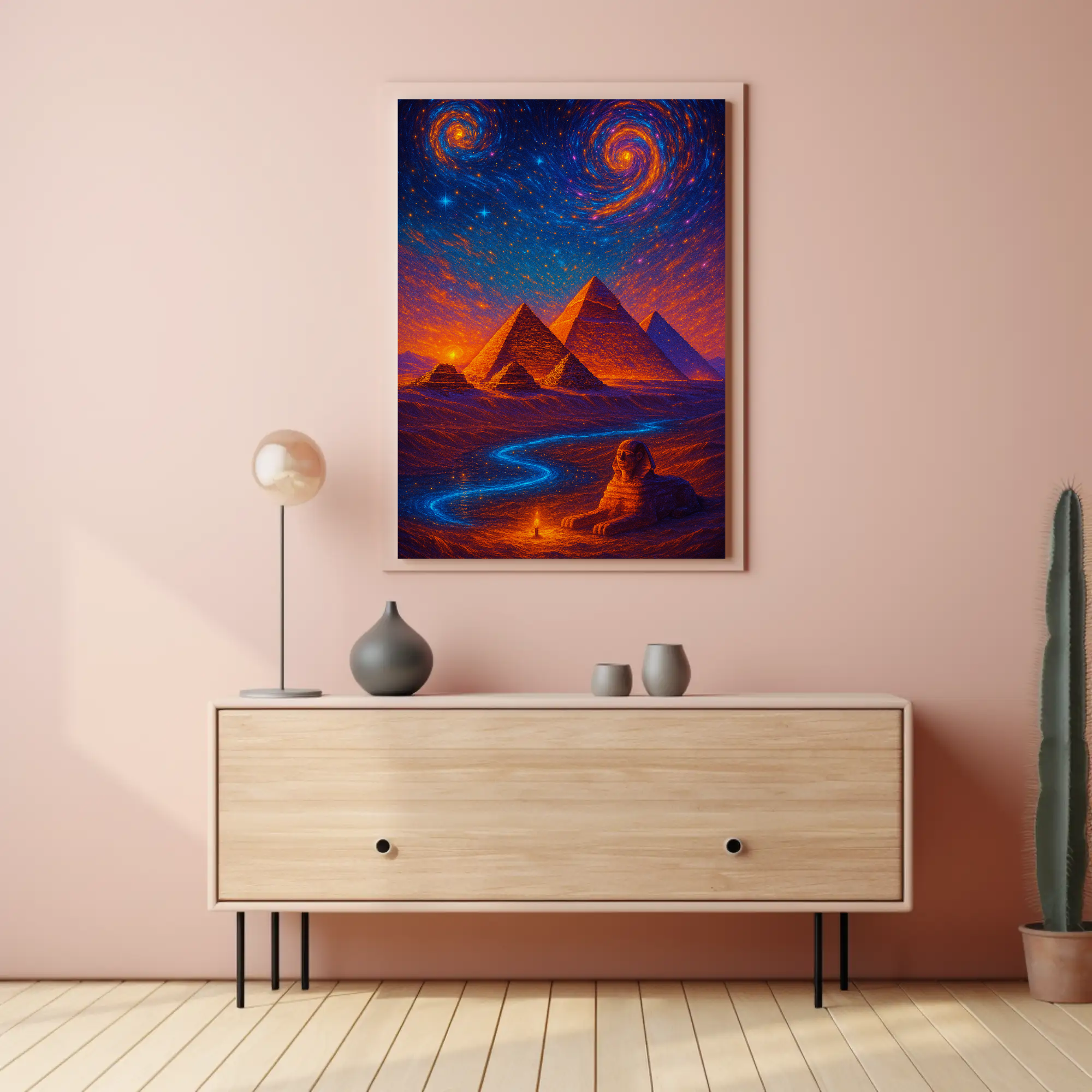 Ancient Egypt Cosmic Dreamscape Cultural or Heritage Poster PosterGoat