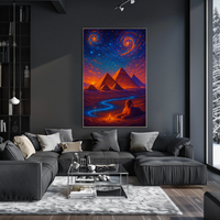 Ancient Egypt Cosmic Dreamscape Cultural or Heritage Poster PosterGoat