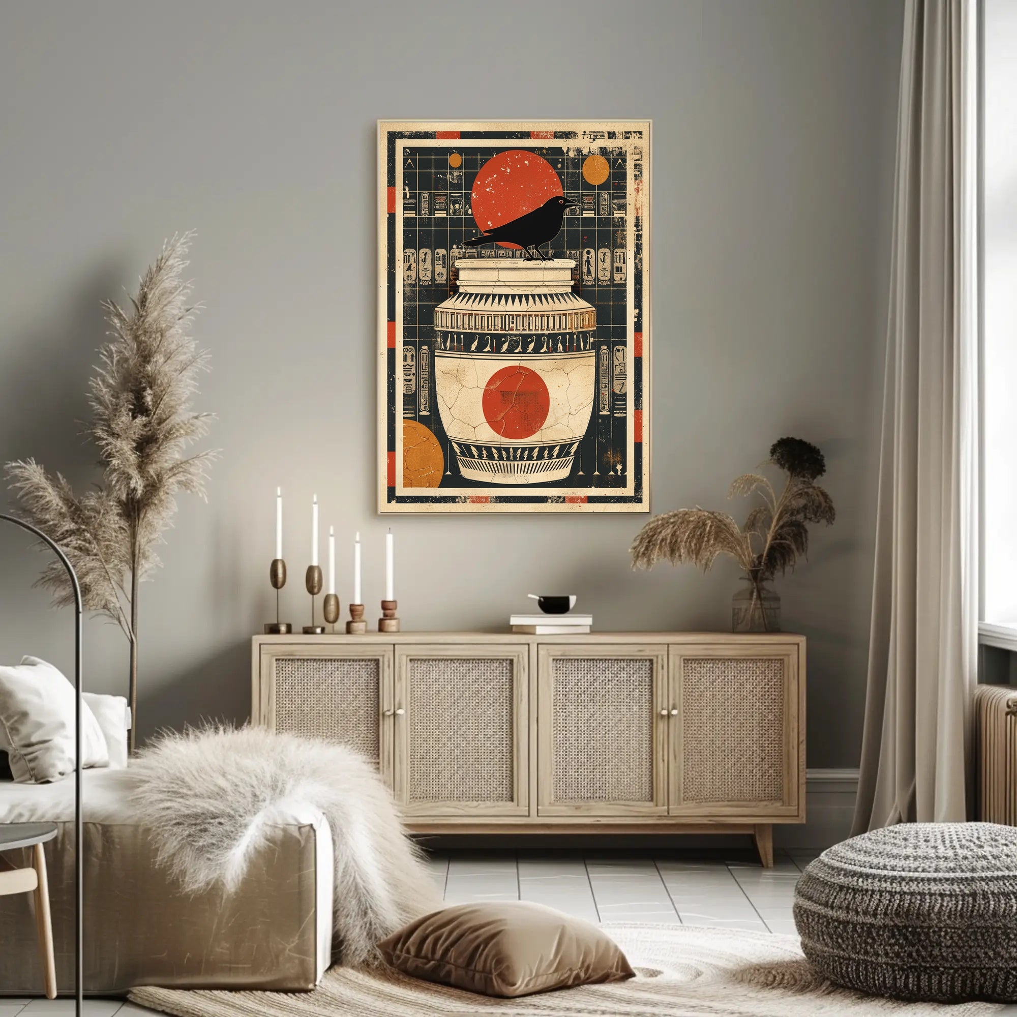 Ancient Egyptian Mystical Art Cultural or Heritage Poster PosterGoat